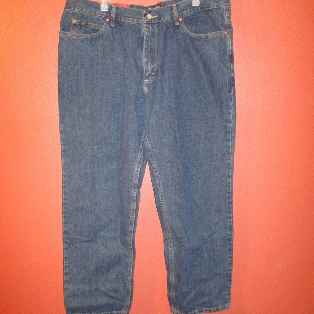 LEE Jeans NEW Men Size 40x30 Straight Leg Relaxed Fit Outdoors Blue Denim Jeans